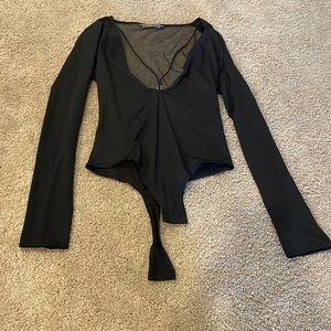 Brand new never worn Victoria’s Secret mesh back bodysuit size small